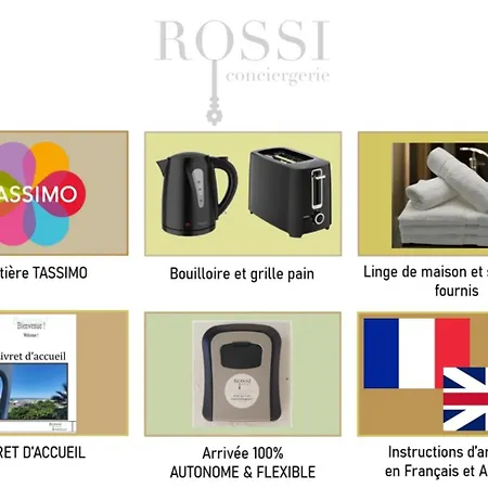 Le Nid Ensoleille Avec Parking Prive Clim Wifi - Rossiconciergerie - Linge Inclus Apartmán *